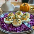 簡単♪パーティーにも【チーズと黒こしょうのデビルドエッグ】