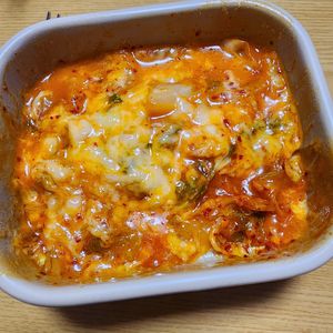 ナムディの作ってみた!投稿(材料4つで！﻿旨辛キムチーズ餅﻿)