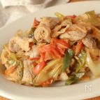 長ねぎとトマトの生姜焼き