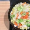 豚肉とたっぷり野菜のあんかけ焼きそばの工程2