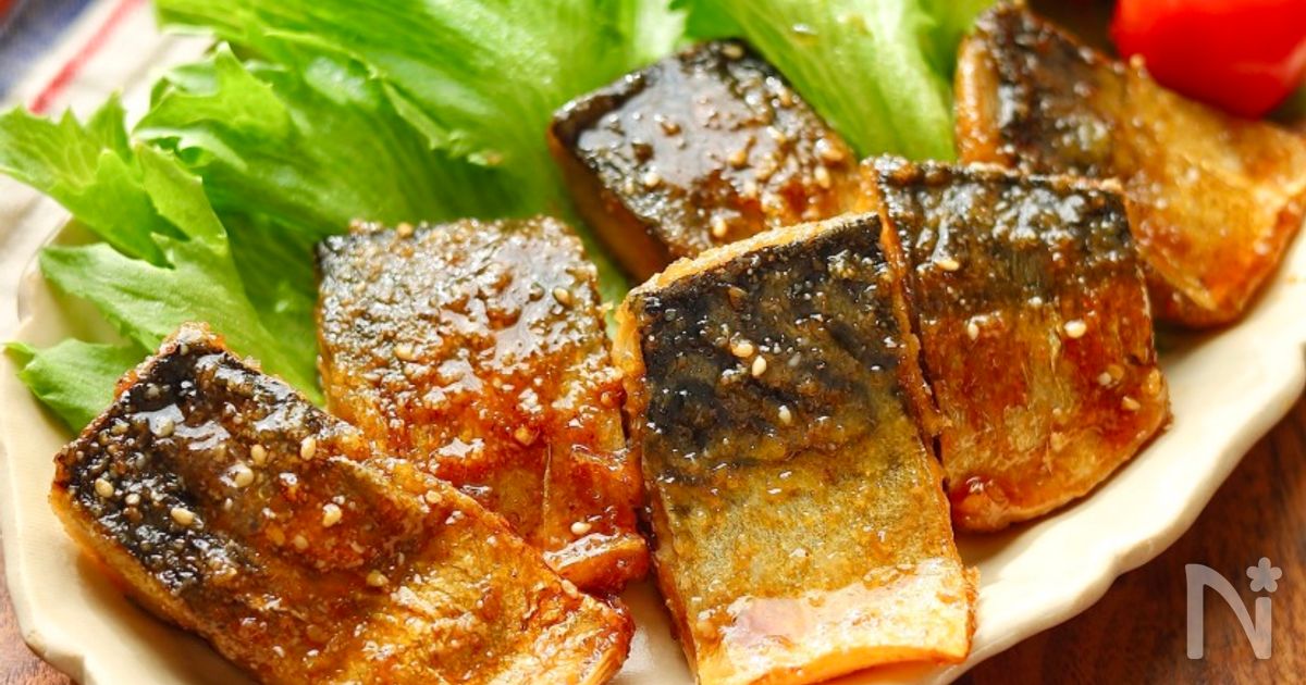 さばの甘辛ごま照り焼き#お魚が好きになるレシピ♪