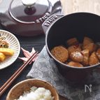 【STAUB・無水レシピ】里芋と玉こんにゃくの甘辛煮