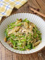 旨みたっぷり！【ピーマンと白滝の中華炒め】作り置きにも