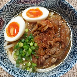 よっこの作ってみた!投稿(【肉うどん(そば)】甘辛お肉に優しいつゆが絶妙♡年越しにも◎)
