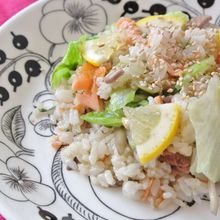鮭とレタスのレモン炒飯