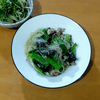 かおちゃんの作ってみた!投稿(小松菜と椎茸たっぷり《麻婆春雨》ごはんにもお酒にも♪♪)