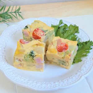 AYANO.•*¨*•.☆の作ってみた!投稿(余り野菜があったらこれ作ろう【スパニッシュオムレツ風】)