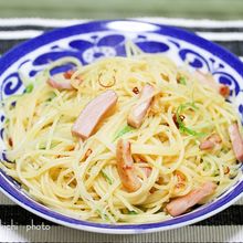 シャキッとポテト入りパスタ