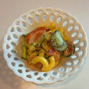 みわの作ってみた!投稿(家族が大好き！味付け簡単！カリカリベーコン入りマカロニサラダ)