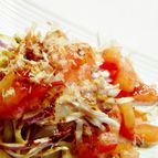 紫玉ねぎとトマトの和風サラダ