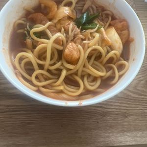1175104の作ってみた!投稿(調味料は全て１♡レンジで簡単！激うまチゲうどん)