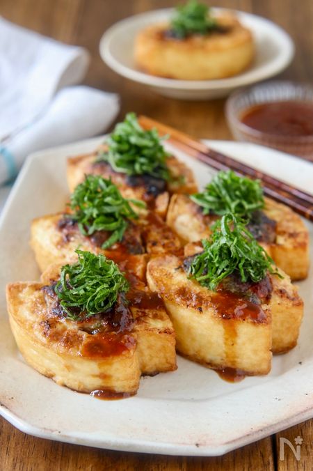 節約＆ボリュームおかず♪厚揚げの豚こまはさみ焼き