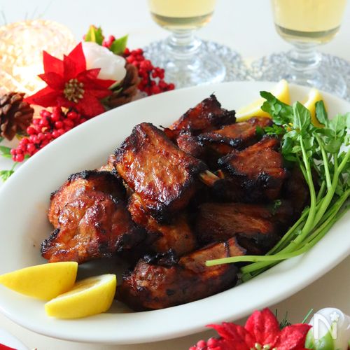 スペアリブのスパイシーBBQグリル