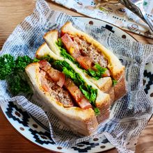ひき肉で簡単！わんぱくバーグサンドイッチ