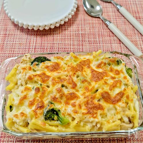 【ブロッコリーのマカロニグラタン】調味料は塩だけ!