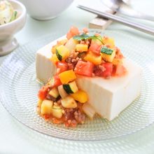 夏野菜たっぷり!冷やし麻婆豆腐