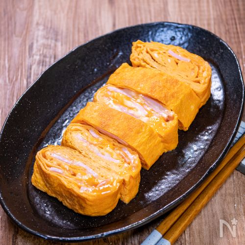 クセになる味「ハムチーズ玉子焼き」
