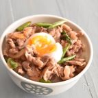 焼肉のタレで簡単！アスパラ豚丼