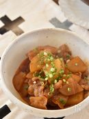 やみつき♪豚バラ大根の旨辛コチュジャン炒め