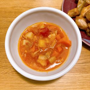 ちちうえ@料理に目覚めたパパ🥹の作ってみた!投稿(トマト缶で作る♪簡単ミネストローネ)