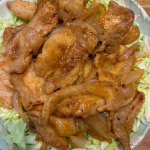 くだもの大好き🧡の作ってみた!投稿(行列のできる定食屋さんの😋豚の味噌漬け焼き定食🤩🍚)