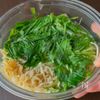 【切り干し大根と水菜のちょいピリ辛サラダ】節約/あと一品の工程1