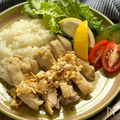 【炊飯器で1発♪おうちで簡単】シンガポールチキンライス