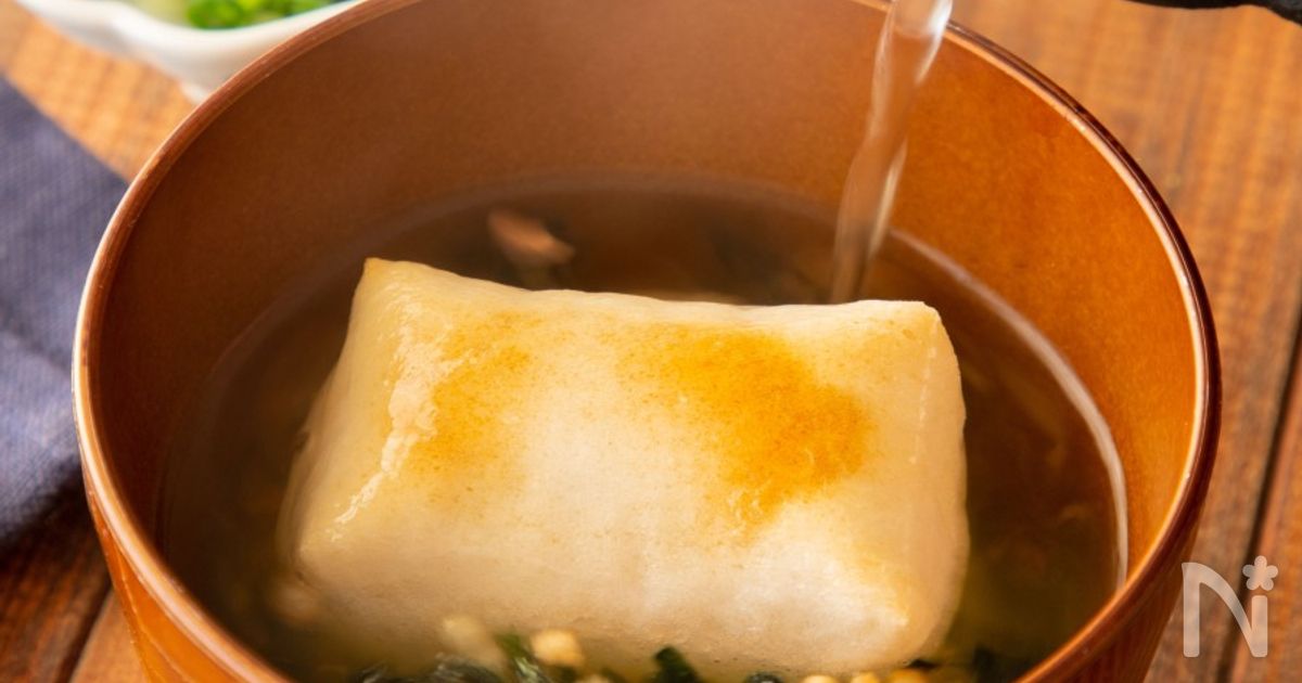 お餅消費に！超簡単＊餅茶漬け