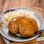 豚挽き肉の照り焼きハンバーグ