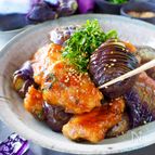 【とろなすと鶏肉の大葉まみれ】これ旨い！さわやか夏の味