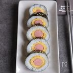 ソーセージ卵焼きの海苔巻き