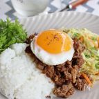 牛薄切り肉で作るビビンバ風