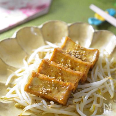 ご飯が進む☆厚揚げの甘辛ソテー