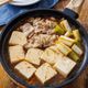 【ねぎたっぷり☆やみつき豚バラ肉豆腐】フライパンごと熱々で！