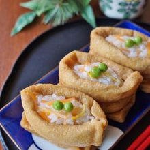 おせちリメイク・紅白なますのおいなりさん