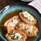 レンジで簡単！厚揚げはんぺんの麺つゆあんかけ
