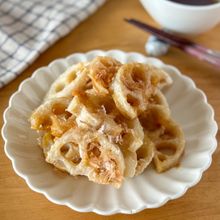 箸が進む♪れんこんの和風焼きサラダ