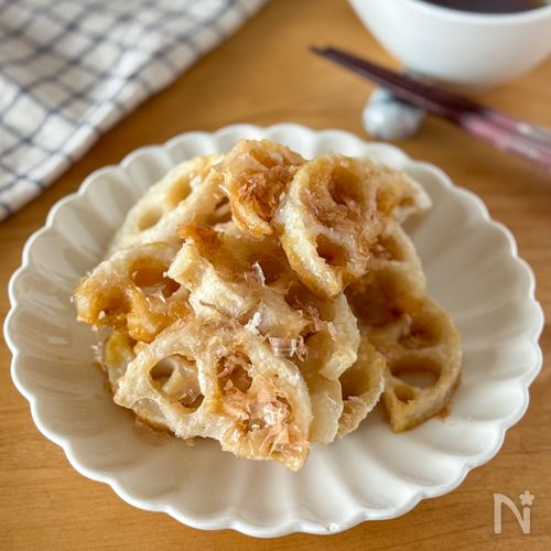 箸が進む♪れんこんの和風焼きサラダ