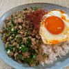 楽ラク手抜キッチン🐶🐾の作ってみた!投稿(スタミナ満点♪【にら肉味噌ごはん】ぴり辛で食欲が進む！)