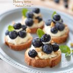 チーズケーキみたいな〜ブルーベリーのタルティーヌ〜