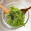 冬本番に美味しい♡水菜と豆腐のサラダの工程2
