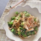 毎日食べたい♡ブロッコリーとインゲン、舞茸の胡麻和え