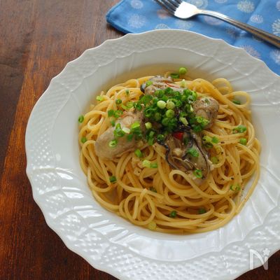 オイスターソースでコク旨☆牡蠣のパスタ