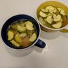にゃんこさん🐱の作ってみた!投稿(夏野菜とベーコンの旨み【ズッキーニととうもろこしのスープ】)