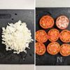丸めないイタリアンハンバーグ│ジューシートマト&とろりチーズの工程1