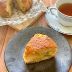 『さつまいもとりんごのケーキ』ほぼ混ぜて焼くだけ簡単おやつ♪