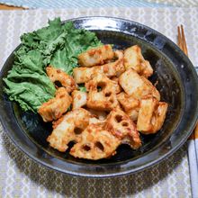 蓮根をサクッと揚げる「蓮根の甘辛唐揚げ」