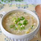 【もやしと崩し豆腐の卵スープ】ふわふわ卵の疲労回復スープ♪
