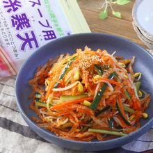 和えるだけ簡単！韓国風ピリ辛！糸寒天のやみつきサラダ