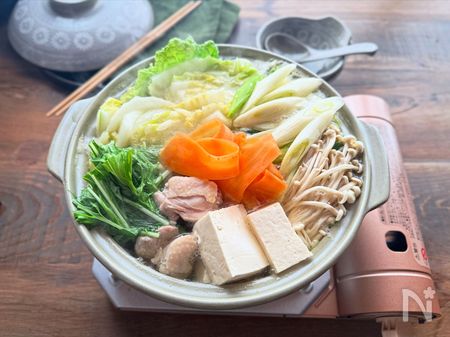 白だしで作る絶品寄せ鍋